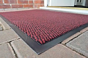 Gad Home Alfombrilla para puerta Delantera, negra 40x60cm | Alfombrillas para puerta exterior impermeables y lavables de PVC - Product Image 2