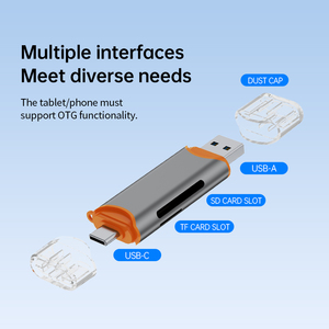 USB 3.0/USB C để TF/SD Đầu đọc thẻ 2 trong 1 bộ nhớ thông minh Đầu đọc thẻ Loại C OTG ổ đĩa <span class=keywords><strong>flash</strong></span> CardReader Adapter - Product Image 4