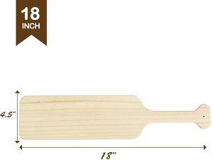 Paleta de madera sin terminar <span class=keywords><strong>con</strong></span> diseño Art Deco para Fraternity Paddle Craft - Product Image 4