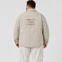Chaqueta Acolchada de Plumón para Hombre, Estilo Workwear, con Cuello Extendido, Botones, Bolsillos, para Invierno, Tallas Grandes y Extra Grandes, hasta 6XL 7XL