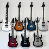 Guitarra Eléctrica Clásica GALYDA de 6 Cuerdas con Mástil de Arce, 5 Velocidades, 24 Trastes, para Adultos, Principiantes y Profesionales, Estilo Rock