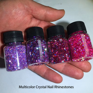 Diamantes de imitación de Cristal <span class=keywords><strong>AB</strong></span> Nail Art, accesorios de manicura, varios tamaños brillantes - Product Image 3