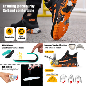 <span class=keywords><strong>Scarpe</strong></span> <span class=keywords><strong>Antinfortunistiche</strong></span> GUYISA alla Moda, Stivali da Lavoro Traspiranti con Punta in Acciaio per <span class=keywords><strong>Sport</strong></span> all'Aperto - Product Image 5
