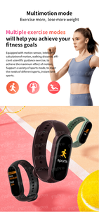 Reloj inteligente <span class=keywords><strong>M7</strong></span>, pulsera inteligente deportiva con control del ritmo cardíaco y de la presión sanguínea, novedad - Product Image 4