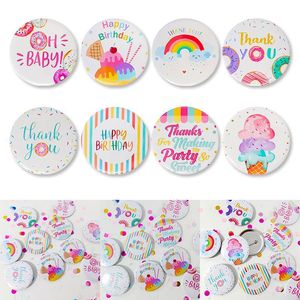 Carino ciambella gelato distintivo con bottone per bambini adolescenti decorazione Paty cerchio distintivi per ciambella rotonda spilla - Product Image 4