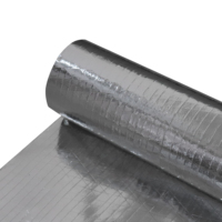 Feuille d'isolation en aluminium FSK renforcée avec un revêtement en fibre de verre tridirectionnelle pour barrière à la vapeur de laine de verre
