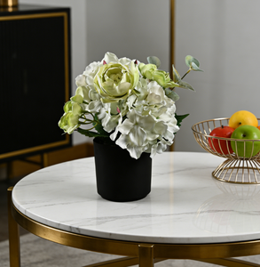 Maceta de Plástico PP con Forma de Flor Artificial Vintage, Diseño Moderno M03 para Hogar, Jardín, Vivero y Centro Comercial - Product Image 5