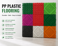 Dalles de sol emboîtables en PP durables, antidérapantes, avec drainage, pour lavage de voitures, installation facile, revêtement de sol de garage pour atelier de detailing