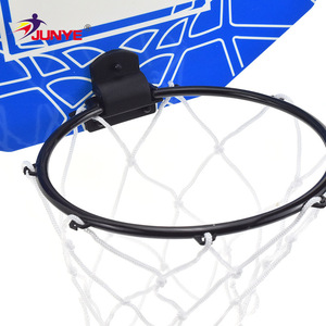 Panier de basket-ball d'intérieur Junye, bleu, en plastique, pliable, portable, avec filet et boucle, pour enfants de 8 à 13 ans - Product Image 4