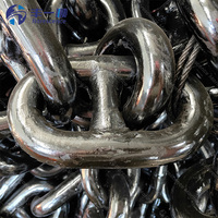 Cadena de Ancla Marina de Acero de Grado Marino de Alta Calidad, Pintada en Negro, de 32 mm, Modelo Florescence CM490