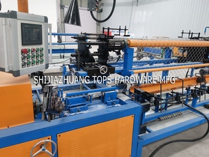 공장 가격 자동 아연 도금 이중 및 단일 와이어 체인 링크 울타리 기계 PLC가있는 다이아몬드 그물 메쉬 제조업체 - Product Image 4