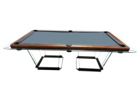 Table de billard de luxe en ardoise de verre de 8 pieds