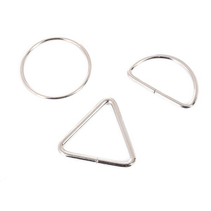 ห่วงเหล็กสแตนเลสแบบปรับได้รูปทรงสี่เหลี่ยมสำหรับกระเป๋า อุปกรณ์ DIY - Product Image 4