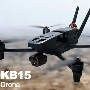 โดรน FPV ขนาด 15 นิ้ว คาร์บอนไฟเบอร์ สำหรับแข่งขัน ความละเอียด 1080P HD พร้อมรีโมทคอนโทรลและแว่นตาสำหรับถ่ายภาพ รุ่น KB15 - Product Image 5