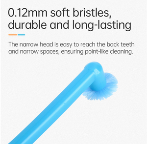 5 piezas removedor de manchas de dientes cepillo de placa <span class=keywords><strong>Dental</strong></span> para aparatos dentales cuidado bucal Limpieza de dientes cepillo de dientes de un solo mechón - Product Image 5