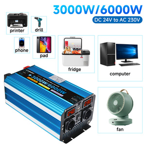 Convertisseur de courant universel <span class=keywords><strong>LVYUAN</strong></span> pour la maison, 12V/24V 110V/220V, convertisseur de camping <span class=keywords><strong>3000W</strong></span>, convertisseur solaire, convertisseur à onde sinusoïdale pure - Product Image 2