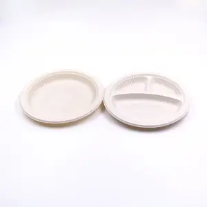 disposable biodegradable corn starch plastic plates dishes