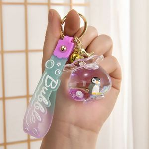 Llavero Líquido Creativo y Adorable de Acrílico con Forma de Pez, Impresión UV, Ecológico, con Diseño de Pez Oceánico Flotante en Arena Movediza - Product Image 3