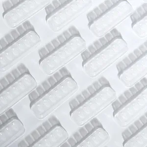 Disposable False Lash Glue Holder Tray Plastic Eyelash Extension Pallet Pads Self Adhesive Glue Tray