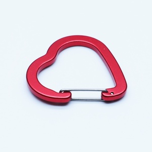 Mousqueton en forme de coeur petits cadeaux en acier au carbone en aluminium en forme de coeur avec porte métallique pour événements promotionnels et mariage - Product Image 5