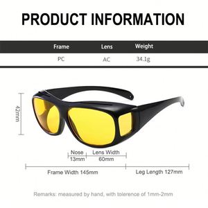 Gafas de Sol Personalizadas para Conductor, Accesorio Interior, Protección, Visión Nocturna, Antideslumbrantes, para Conducir, para Hombre - Product Image 4