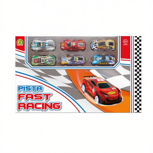 Piste de course rapide Pista 33x20x4 cm en plastique certifiée CE pour enfants de 3 ans et plus, ensemble de voitures jouets - Product Image 2