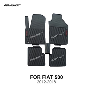 Tappetini per tutte le stagioni <span class=keywords><strong>FIAT</strong></span> <span class=keywords><strong>500</strong></span> 2012-2018, protezione per tappeti auto in PVC - Product Image 1