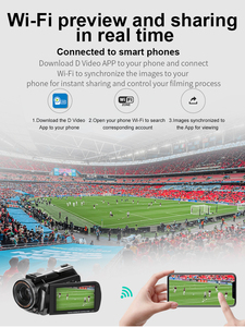 Caméscope professionnel AC5 PLUS 4K de qualité supérieure Caméra de diffusion Webcam <span class=keywords><strong>Handycam</strong></span> - Product Image 4