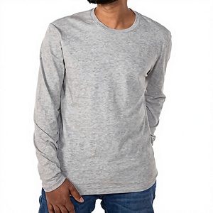 Camiseta Personalizada de Manga Larga con Cuello Redondo para Hombre, 100% Algodón, Tejido Twill, Corte Regular, Estilo Casual Elegante, Secado Rápido, Transpirable - Product Image 6