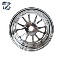 Velg Roda Aluminium Tempa 7075 Presisi Tinggi Hasil Mesin CNC untuk Kendaraan Balap Motorsport