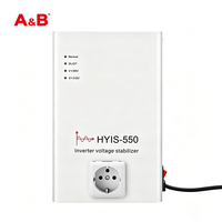 Régulateur de tension automatique monophasé à onde sinusoïdale pure, stabilisateur de type onduleur 550VA 400W, entrée large 90-310V, sortie 220V/230V
