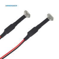 Vevor — ruban FPC plat USB Type C mâle vers FPC, connecteur à Angle droit personnalisé, câble de Charge d'alimentation 2 broches, avec fil rouge et noir