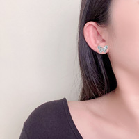 Pendientes de Plata de Ley 925 con Diseño de Mariposa para Mujer, con Circonitas Cúbicas, Alas Grabadas, Perla, Regalo para Novia, OEM