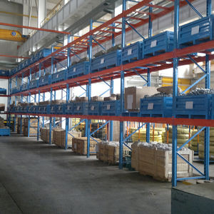 טיפול משטח פלדה מצופה צבע להתאמה אישית מדפים אחסון מדף מדף שירות כבד סלקטיבי עבור ציוד מחסן - Product Image 6