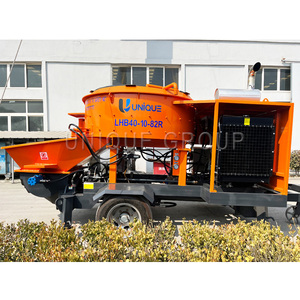 Bomba mezcladora de hormigón diésel 40 M3H Bomba mezcladora de hormigón de fábrica 78 KW Autocarga - Product Image 4