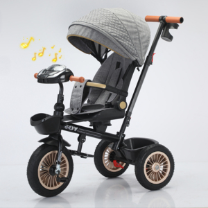 Tricycle bébé 4 en 1 avec siège rotatif, certifié CE, vente en gros de poussettes pour enfants - Product Image 1
