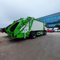 Chargeuse arrière, collecte des déchets, camions compacteurs d'ordures d'assainissement municipal, camion à compression, camion à ordures de compactage de 10 cubes