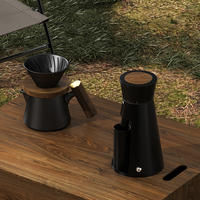 DHPO Coffret cadeau pour cafetière en céramique de luxe comprenant un broyeur manuel et une bouilloire avec des ballons-Accessoire de nouveauté