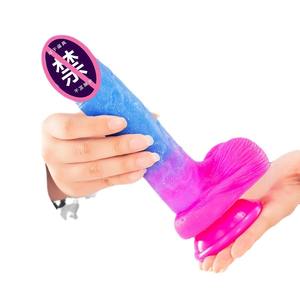 Siliconen dildo, zacht vlees, ultra realistisch, extra groot, seksspeeltje voor vrouwen, vrouwelijke masturbatie, gemaakt in Guangdong - Product Image 5