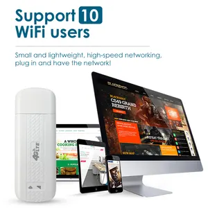 Cep Mini 150Mbps Modem USB 4G LTE Dongle UFI kablosuz WiFi Sim kartlı Router yuvası