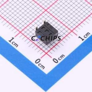 HX 4.5x4.5x5.0H B3JTP Tactile Switch SMD,4.5x4.5mm Switch Single Pole Single Throw Round Button 2.5N Horizontal Mount - Product Image 2