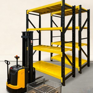 <span class=keywords><strong>Étagère</strong></span> <span class=keywords><strong>d</strong></span>'entrepôt industrielle à 5 niveaux en acier avec <span class=keywords><strong>étagère</strong></span>s robustes revêtues de poudre et livraison rapide pour les marchés de <span class=keywords><strong>d</strong></span>étail - Product Image 1