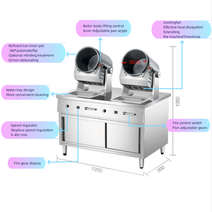 <span class=keywords><strong>Robot</strong></span> de cuisine alimentaire robotisé commercial, restaurant, <span class=keywords><strong>robot</strong></span> à gaz intelligent, wok automatique, <span class=keywords><strong>robot</strong></span> de cuisine intelligent - Product Image 3