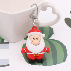 OEM Tùy Chỉnh 3D Keychain Giáng Sinh Vui Vẻ Cao Su PVC Keyring Lưu Niệm Quà Tặng Kinh Doanh Đáng Yêu 3D Kyring Với Biểu Tượng Tùy Chỉnh - Product Image 4