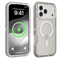Coque Robuste Transparente Magnétique Antichoc pour Apple iPhone 17 Pro – Protection Renforcée Type Armure