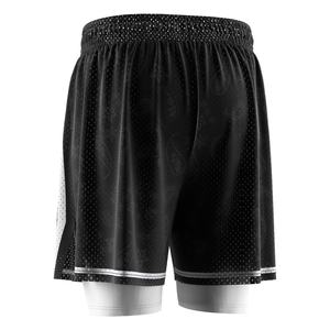 Pantalones Cortos de Baloncesto 2 en 1 de Doble Capa, Compresión, Secado Rápido, Capa Base de Malla, Capa Exterior, No Se Necesita Ropa Interior Adicional - Product Image 6