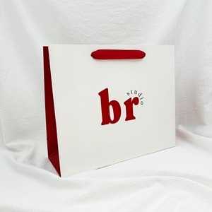 Sacs à provisions en papier bon marché imprimés personnalisés avec poignées <span class=keywords><strong>pour</strong></span> chaussures ou cadeaux sac en papier chaussures - Product Image 2
