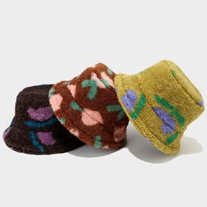 Sombrero de Pescador de Felpa con Estampado de Moda para Mujer, Novedad 2025, Cálido y Casual para Invierno - Product Image 3