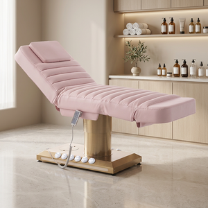 Lit de Soin Esthétique Professionnel Électrique de Luxe à 4 Moteurs en Similicuir Durable, Structure Métallique Contemporaine pour Salons de Beauté - Product Image 1