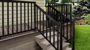Clôture en aluminium de style moderne, balcon, <span class=keywords><strong>toit</strong></span>, <span class=keywords><strong>terrasse</strong></span>, balustrades, main courante, garde-corps pour escaliers, balcons, terrasses et usage extérieur - Product Image 4